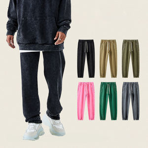 <span class=keywords><strong>Pantalones</strong></span> y <span class=keywords><strong>Pantalones</strong></span> Deportivos para Hombre con Logotipo Personalizado, <span class=keywords><strong>Pantalones</strong></span> Deportivos <span class=keywords><strong>Acampanados</strong></span> Lavados al Ácido de Alta Calidad de 350 g/m² - Product Image 1