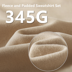 345G polaire sweat et pantalon de survêtement ensemble automne hiver hommes femmes marque de mode décontracté sport lâche <span class=keywords><strong>Pull</strong></span> - Product Image 3