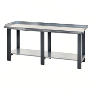 โต๊ะทำงานเหล็ก FG 129/2 พร้อมชั้นวางด้านล่าง โต๊ะสำหรับโรงงานอุตสาหกรรม - Product Image 2