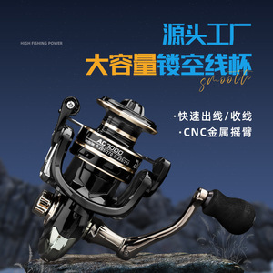 รอกตกปลาแบบหมุน AC3000 ตัวเรือนอะลูมิเนียมอัลลอยด์ รอกตกปลาแบบตีไกล สำหรับใช้กับคันเบ็ดทะเล - Product Image 2