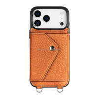 Emballage de boîte-cadeau personnalisable vente en gros de luxe pour femmes portefeuille à bandoulière en cuir étui de téléphone pour iphone 17 Pro étui en cuir