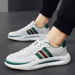 Chaussures de sport décontractées en cuir unisexe respirantes pour l'été, style couple de créateurs de luxe, à lacets, nouvelle tendance polyvalente - Product Image 2