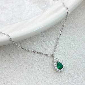 Di alta qualità moda di lusso AAA zircone gioielli da sposa goccia d'acqua di cristallo zircone ciondoli per collana di dichiarazione delle donne - Product Image 2