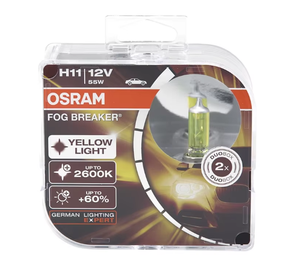 OSRAM H11 62211FBR 12V 55W Bombilla Halógena para Faros Antiniebla PGJ19-2 <span class=keywords><strong>2600K</strong></span> Luz Amarilla - Product Image 4