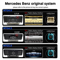 Pour Mercedes-Benz Classe C GLC W205 NTG5.0 10.25/12.3 Android15 8+128GB CarPlay sans fil Android Auto GPS Lecteur multimédia