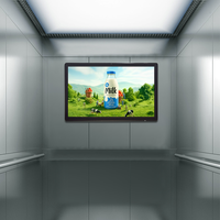 Pantalla Digital de Señalización de 21.5 Pulgadas con Sistema Android, Montada en Pared, Material Plástico y Animación Publicitaria para Elevador