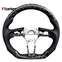Volant en fibre de carbone véritable YTcarbon pour Abarth Fiat 124 MX5, accessoires intérieurs de voiture, modification style racing, personnalisé.
