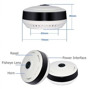 Panoramique WIFI 360 Dgeree IP 3mp <span class=keywords><strong>Surveillance</strong></span> <span class=keywords><strong>Vidéo</strong></span> Deux Voies AUDIO Maison Sans Fil P2P Sécurité wifi CCTV Caméra Sécurité - Product Image 2
