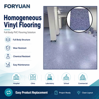 Revêtement de sol vinyle homogène en rouleau PVC 2mm 3mm imperméable et antibactérien de qualité supérieure pour projets de salles générales hospitalières