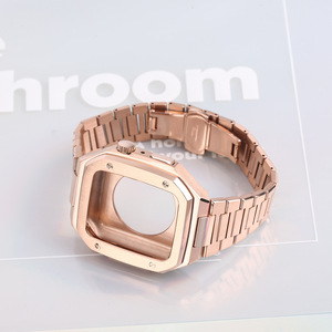 Bracelet de montre de luxe en acier inoxydable pour <span class=keywords><strong>Apple</strong></span> <span class=keywords><strong>Watch</strong></span> Series 6 5 4 <span class=keywords><strong>3</strong></span> avec boîtier - Product Image 6