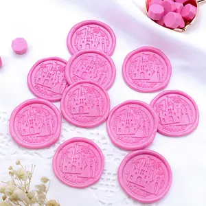 Self Adhesive Wax Seal Sticker Lovely Logo Sealing Wax Stickers for Envelope