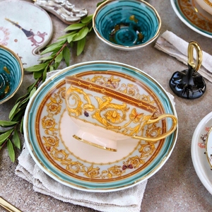 Wholesale Luxury Dinner Set <b>Dinnerware</b> Luxury Porcelain Porcelain 10 Inch Plates Bone China <b>Dinnerware</b> Sets for Home - Product Image 2