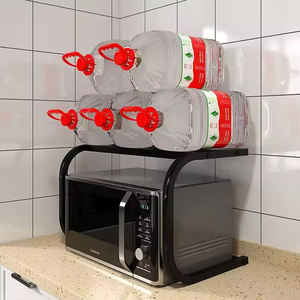NETEL Supporto per Forno a Microonde a 3 Livelli Regolabile, Espandibile, in Acciaio al Carbonio, Porta Utensili, Organizzatore da Cucina di Grande Capacità - Product Image 3