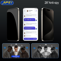 Anti-Spy 2.5D 9H Gehard Glas Privacy Screen Protector voor iPhone 13 14 16 17 Pro Max Anti-Stoot Mobiele Telefoon Schermbeschermer