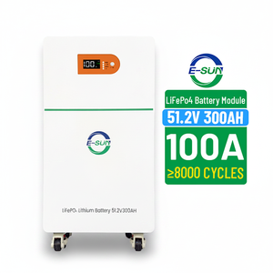 แบตเตอรี่โซลาร์ 51.2V 15KWH 300AH ชุดแบตเตอรี่สำรองพลังงานบ้าน แบตเตอรี่ลิเธียม BMS Deep Cycles ES48300 บอกลาปัญหาไฟดับ - Product Image 1
