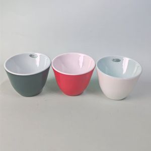 Vajilla de melamina duradera, ensaladera, diseño moderno, cuenco de plástico de doble Color para ensalada y fruta, cuencos de buffet de olla caliente inclinada de espesor - Product Image 2