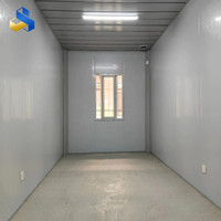 Maisons conteneurs modulaires préfabriquées de luxe, style moderne, démontables, portables, 10 pieds, 20 pieds, 40 pieds, en kit plat
