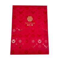 Pochette personnalisée en papier kraft pour documents, reliure cousue, couverture rigide, impression offset, estampage à chaud, art.