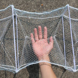 (21cm * 32cm * 27 cadre) <span class=keywords><strong>En</strong></span> Gros Antirouille PVC <span class=keywords><strong>En</strong></span> Plastique Tuyau Wraps <span class=keywords><strong>Fer</strong></span> Cadre <span class=keywords><strong>Poisson</strong></span> Cage Net Aquaculture Piège - Product Image 5