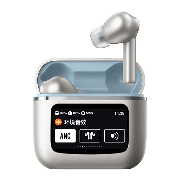 2024 T68pro TWS Wireless Earbuds TWS Earphones Noise Cancelling ANC Waterproof Function New Touch Display LED Gaming