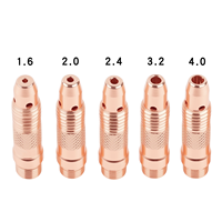 Torche de soudage TIG Czcarlin 1000W 110V-240V 10A, corps de collet 10N, tailles assorties, compatible WP17/18/26, 5 pièces/boîte, accessoires en laiton 1