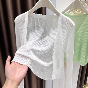 शैली xnrpd नीले मानक बुना हुआ बर्फ रेशम कोरियन एंटी-झुर्रियों महिला ग्रीष्मकालीन पोशाक एयर कंडीशनिंग शर्ट - Product Image 3