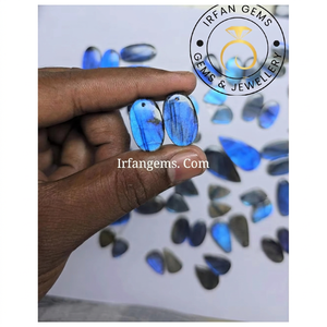 Lot de Cabochons en Labradorite Bleue 100% Naturelle de Haute Qualité, Poli à la Main, Prix de Gros - Product Image 2