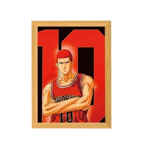 SLAM <span class=keywords><strong>DUNK</strong></span> Art Deco Spring Luz que cambia de color en forma de rectángulo con construcción y temas de arte Sublimación Marco de fotos de madera - Product Image 1