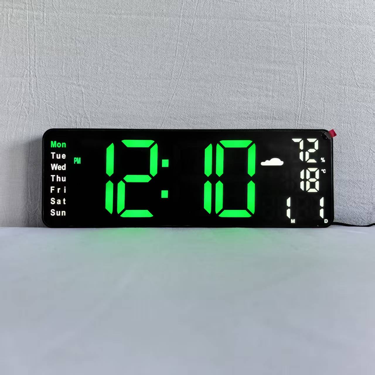 Black shell with green light