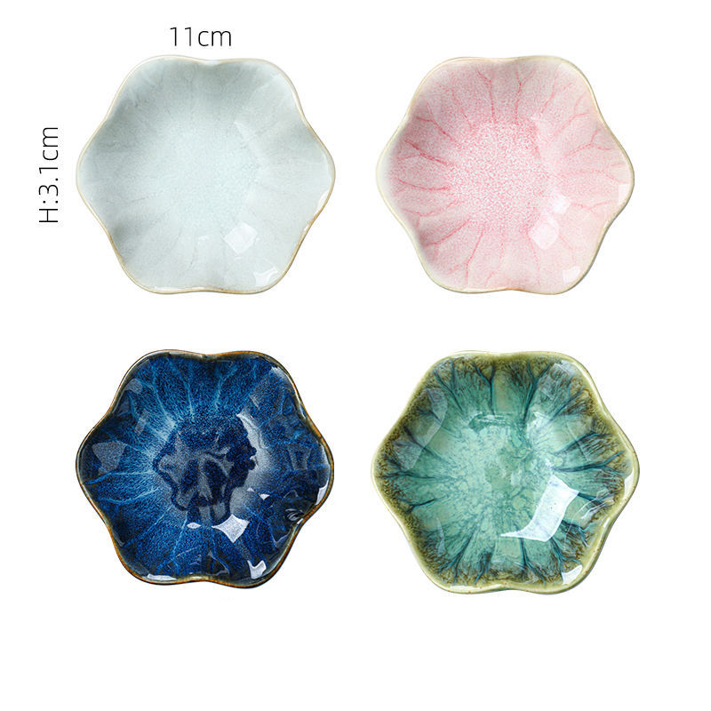 XinHuiGY Cat Ceramic Side Sauce Dishes Seasoning Dish