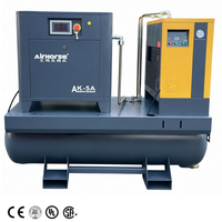 Vis d'air de compresseur 10hp 20hp 30hp 8bar 10bar 7.5kw 11kw 15KW 22KW 300l 500L machine de compresseur d'air