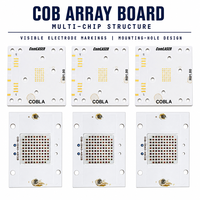 Source de lumière LED COB multi-longueurs d'onde 620nm 660nm 830nm 30W 50W 100W 2x1000mA + 700mA 22-26V Composant émetteur sur substrat en cuivre