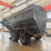 Chariot mobile haute productivité pour céréales, traîné par tracteur, pour fertilisation et transport de grains, avec pompe à engrenages, capacité 15-25m/min