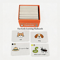 Tarjetas de Memoria para el Desarrollo Cognitivo de los Niños, Tarjetas Educativas Cuadradas de Cartón con Impresiones de Alimentos Diarios, Caja para el Aprendizaje de Niños Pequeños