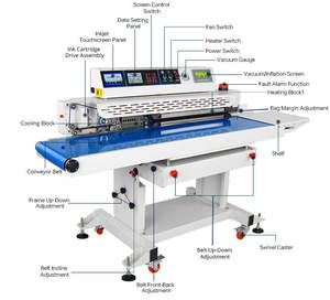 350qp אינטליגנטי מכונות איטום ואקום מכונת איטום מכונת איטום חנקן וקרטון - Product Image 1