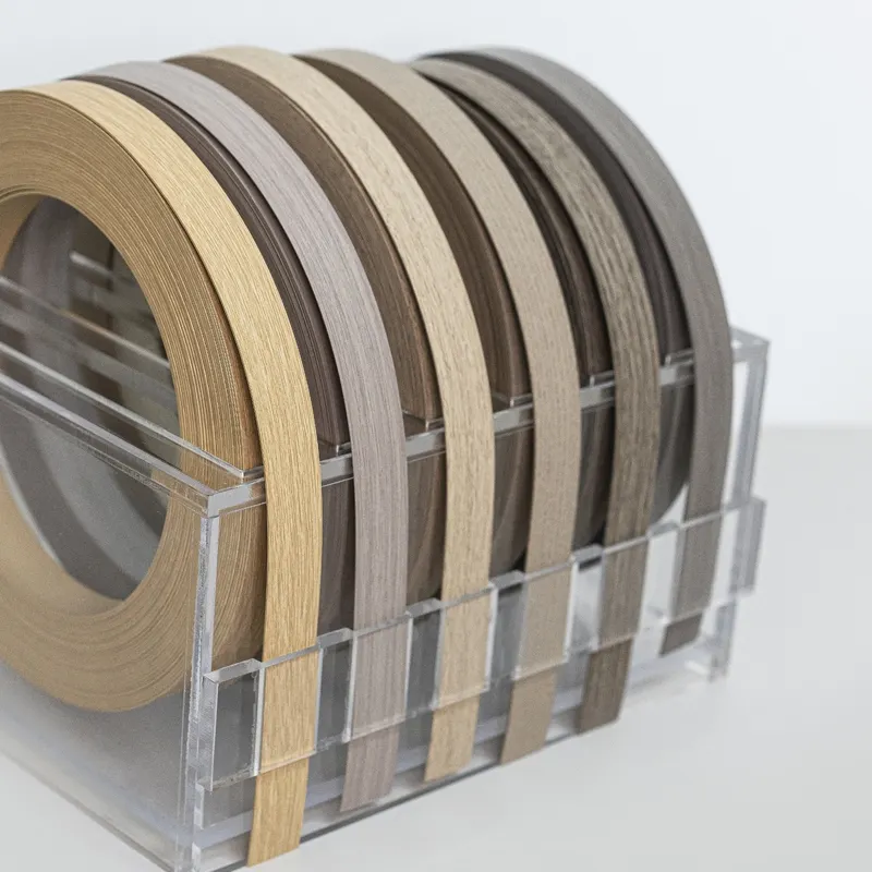 High Quality Wood Grain PVC Edge Banding With Furniture Fittings