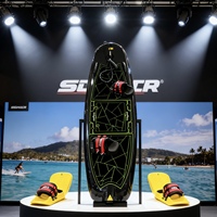 Planche de surf électrique en fibre de carbone haute résistance - 72V, étanche et portable pour lacs/rivières