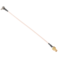 Câble coaxial RF SMA femelle traversant vers MCX mâle coudé RG316 RG174 pour passerelle et routeur IoT
