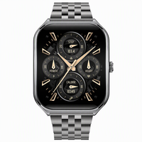 Montre connectée transfrontalière MT61 avec écran AMOLED HD pour appels, suivi de la fréquence cardiaque, de l'oxygène sanguin et de la forme physique, bracelet en silicone