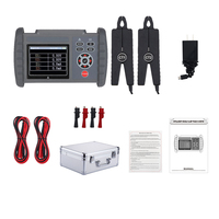 Medidor de Voltaje y Amperaje de Fase Dual con Pinza, Voltaje CA, Corriente, Fase, Frecuencia, 600V 20A, 360 Grados, Recargable, OEM