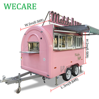 Wecare Mini Street Remorque Food Truck pour Glaces, Café et Snacks sur Roues