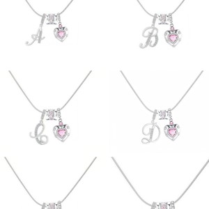 <span class=keywords><strong>Collana</strong></span> <span class=keywords><strong>con</strong></span> <span class=keywords><strong>ciondolo</strong></span> a forma di cuore per ragazza, placcata in oro vero, catena in acciaio inossidabile <span class=keywords><strong>con</strong></span> zirconi - Product Image 3
