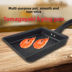 Poêle carrée en aluminium antiadhésive avec surface en pierre minérale, idéale pour les œufs du petit-déjeuner, un indispensable pour la <span class=keywords><strong>cuisine</strong></span> domestique - Product Image 2