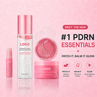 Ensemble de soins de la peau en 3 étapes pour un éclat radieux, anti-âge, réparateur, apaisant, nourrissant, anti-rides, collagène rose PDRN, OEM ODM