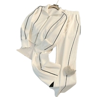 Ensemble de survêtement haut de gamme pour femme, style occidental, sport et loisirs, nouveau style automne, pantalon large, ensemble deux pièces tendance