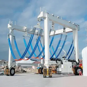 1200t Mobile Boat Hoist Marine Travel Lift Yacht Straddle Carrier For Sale