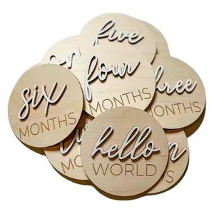 Tarjetas de hitos para bebés al por mayor, accesorios de fotografía, letreros de anuncio de nacimiento para baby shower, tablero de anuncio de bienvenida al <span class=keywords><strong>mundo</strong></span> - Product Image 6
