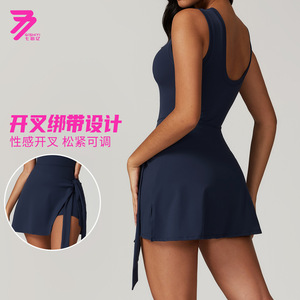 Ropa DE TENIS Mujer Fitness Shorts Custom Pickleball Falda Pantskirt Deportes Tenis Padel Golf Polo Shirt Gym Dress Color sólido - Product Image 6