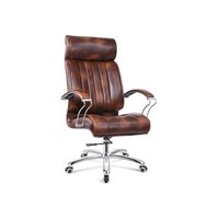 Fauteuil de Direction Exécutif en Cuir à Dossier Haut Moderne Pivotant pour Bureau - Vente en Gros