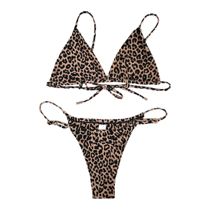ผู้ผลิตชุดว่ายน้ำ ลายเสือชีตาห์ บิกินี่ไมโครแบบเซ็กซี่ นางแบบสาวน้อย - Product Image 3